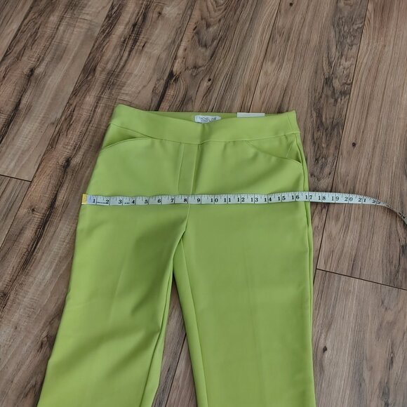Rachel Zoe Women's Lemon Green Dress Pants Size 6 - Picture 6 of 9